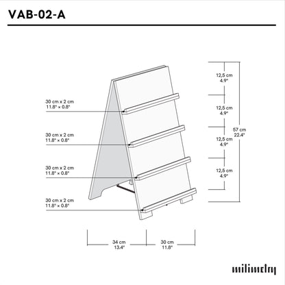 Kartenständer VAB-02-NT | naturfarben