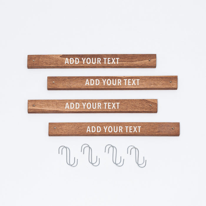 Set Of 4 Sign Plates VAS-02-CF | coffee color