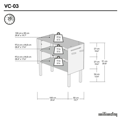 Kassenstation VC-03-NT | Naturfarbe