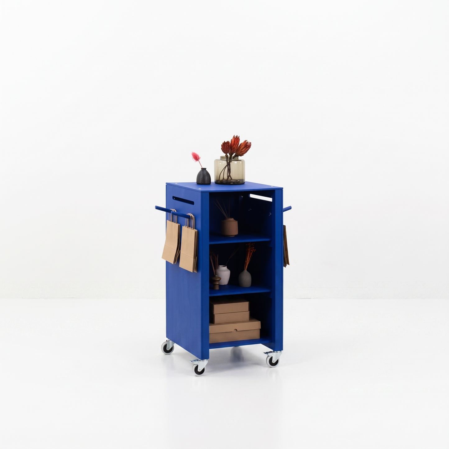 Comptoir événementiel compact VC-06-W-ML | couleur personnalisée