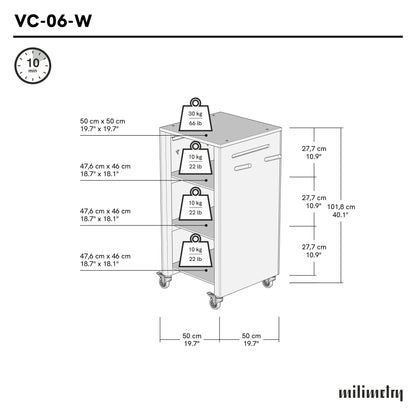 Mobilna lada promocyjna VC-06-W-ML | kolor RAL/NCS