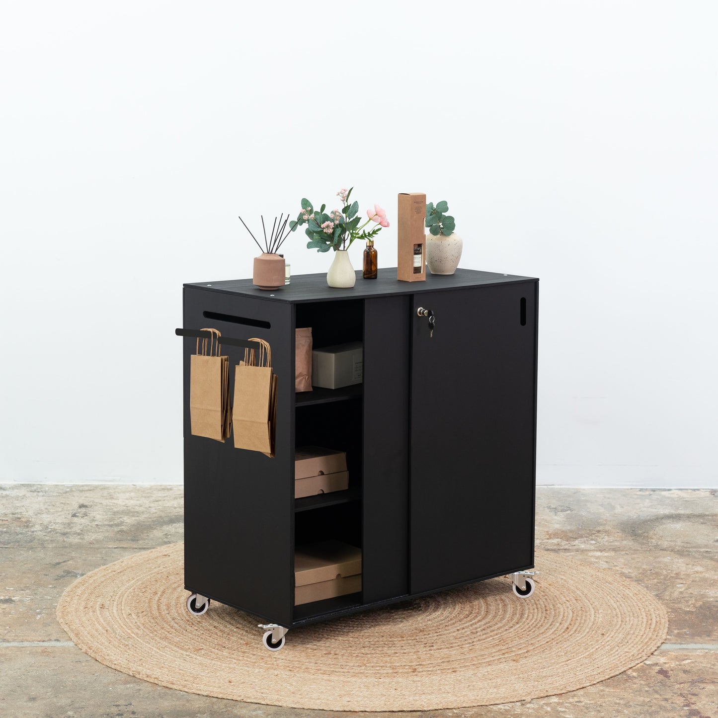 Caisse de caisse VC-08-W-BL | couleur noire