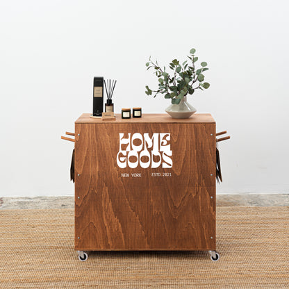 Checkout stand VC-08-W-CF | coffee color