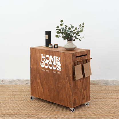 Checkout stand VC-08-W-CF | coffee color