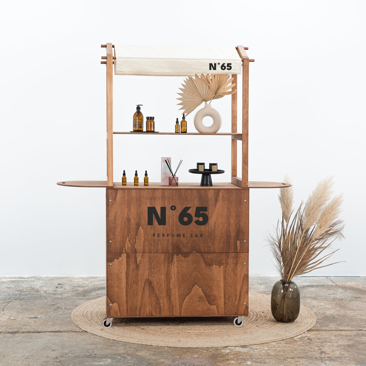 Bar mobile VC-12-W-CF | couleur café