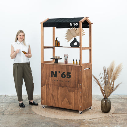 Bar mobile VC-12-W-CF | couleur café