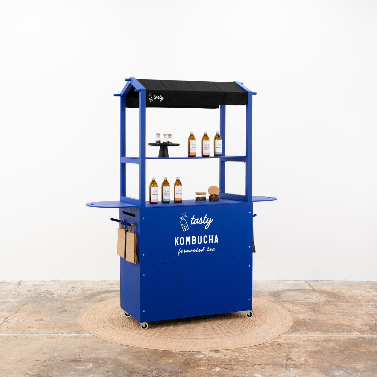 Customizable Mobile Bar VC-12-W-ML | custom color