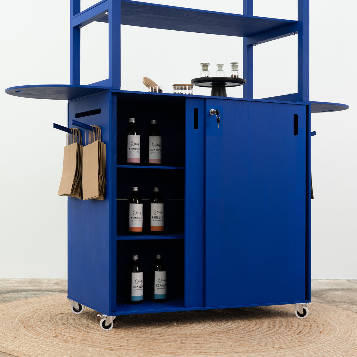 Customizable Mobile Bar VC-12-W-ML | custom color