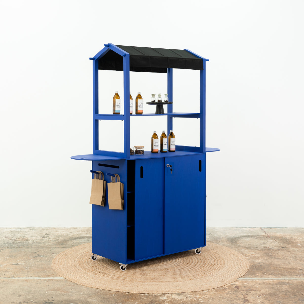 Customizable Mobile Bar VC-12-W-ML | custom color