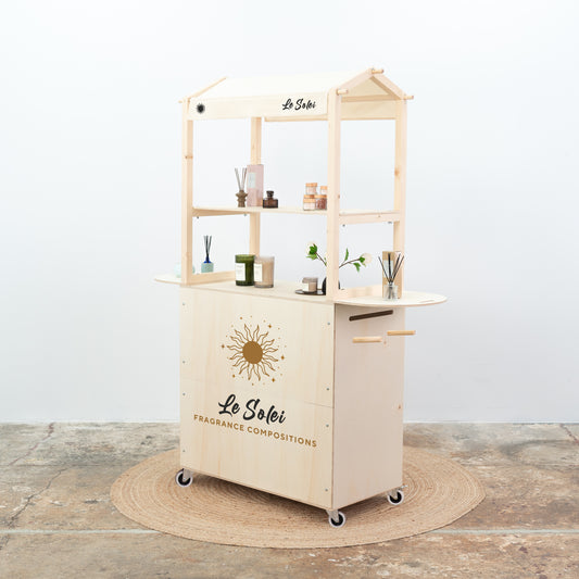 Mobile bar VC-12-W-NT | natural color