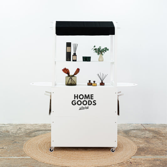Mobile bar VC-12-W-WT | white color