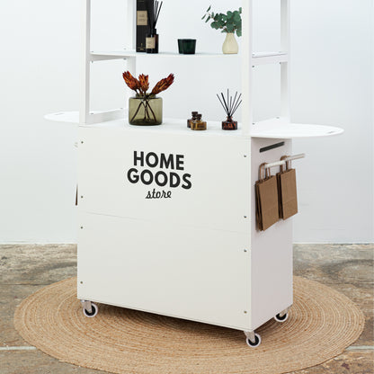 Mobile Bar VC-12-W-WT | white color