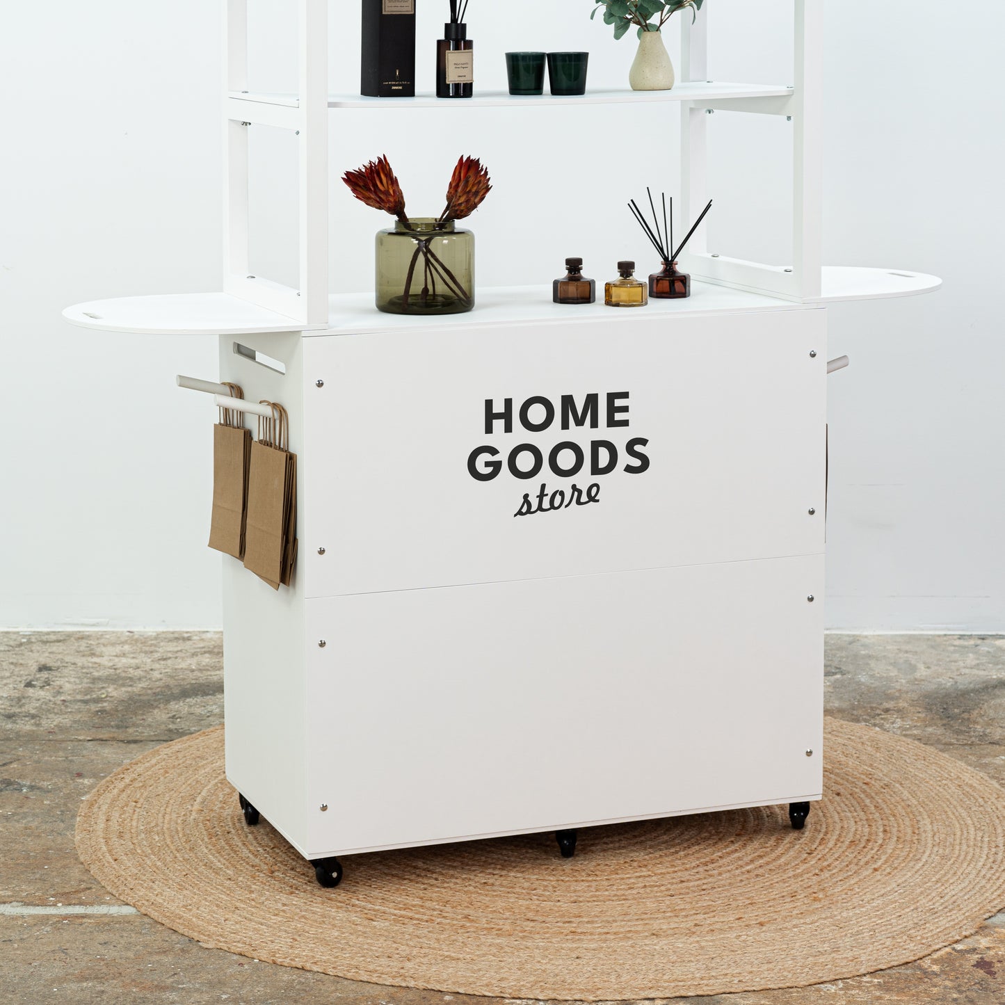 OUTLET| Mobile bar VC-12-W-WT | white color