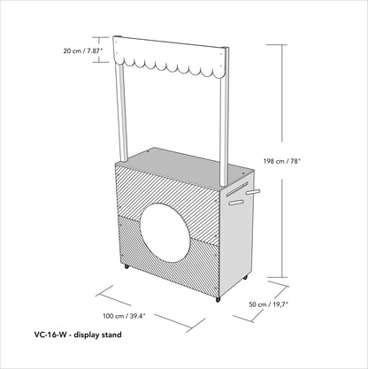 Kiosk VC-16-W-CF | Kaffee und Schwarz