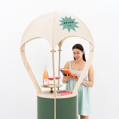 Balloon-shaped cart made of durable plywood