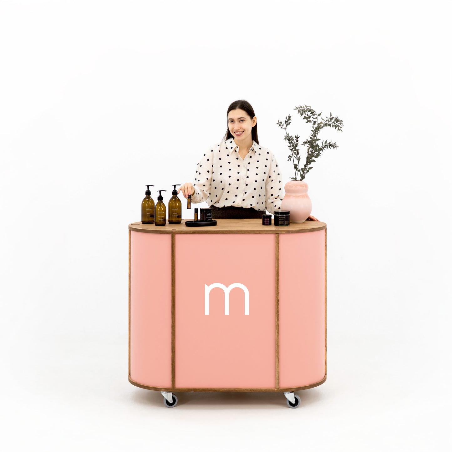 Compact Oval Counter VC-23-W-ML | custom color