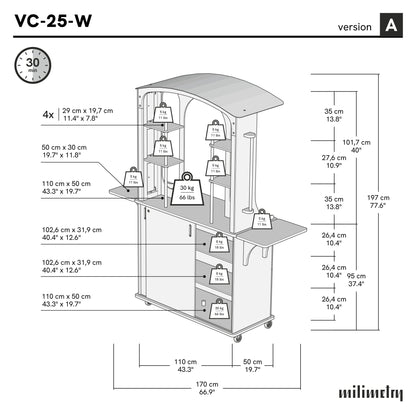 Wagon Bar VC-25-W-ML | custom color