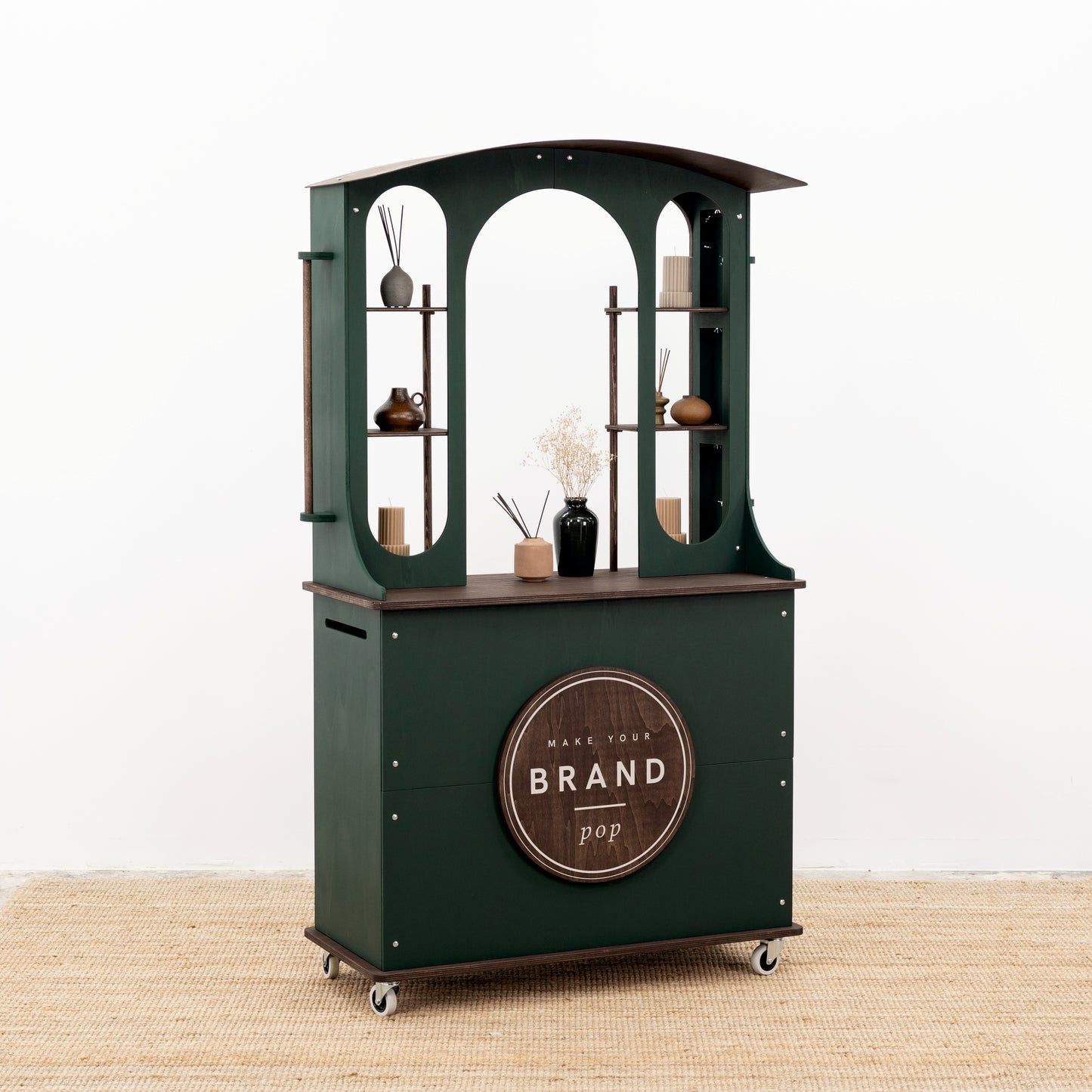 multi-functional cart for experiential retail activations

