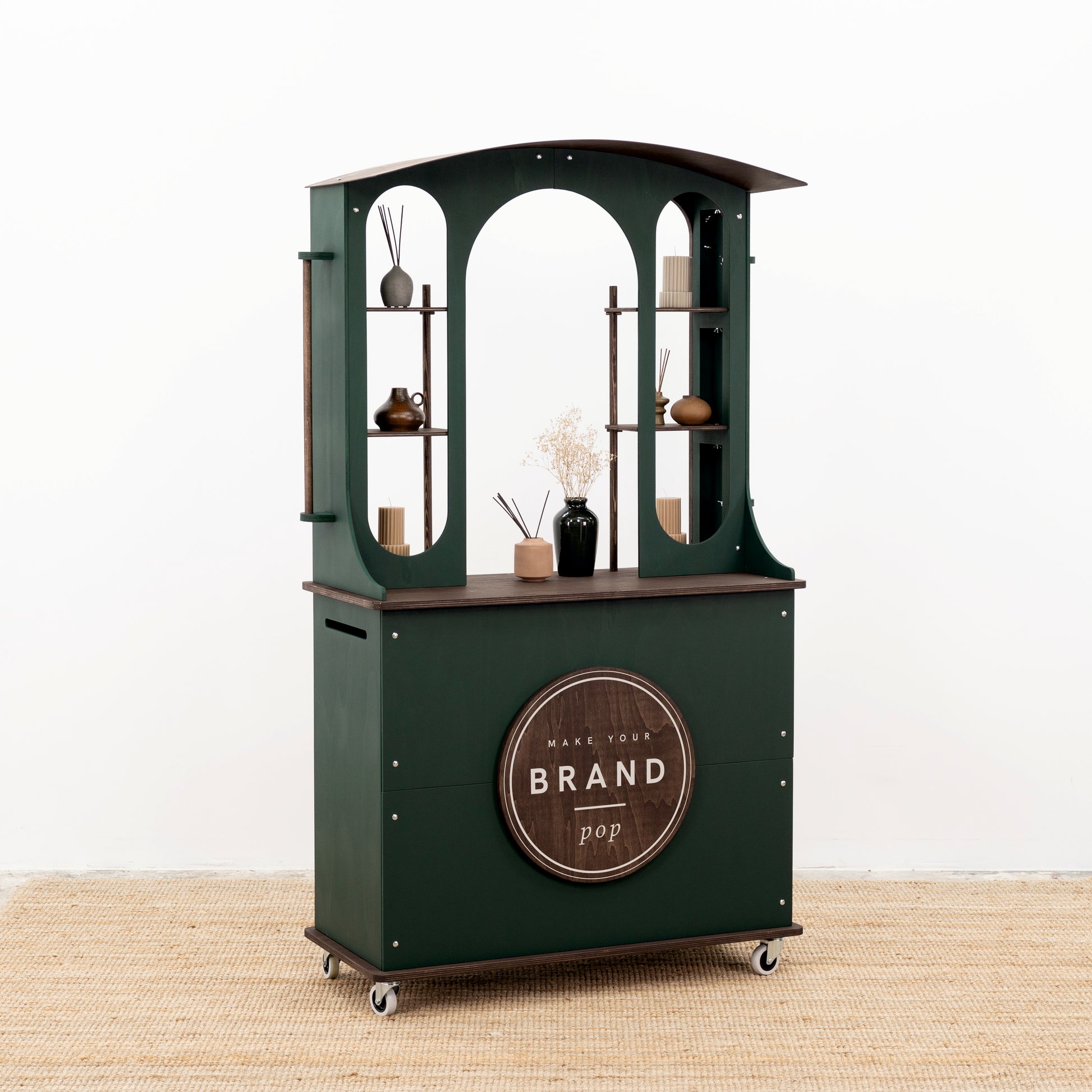 multi-functional cart for experiential retail activations

