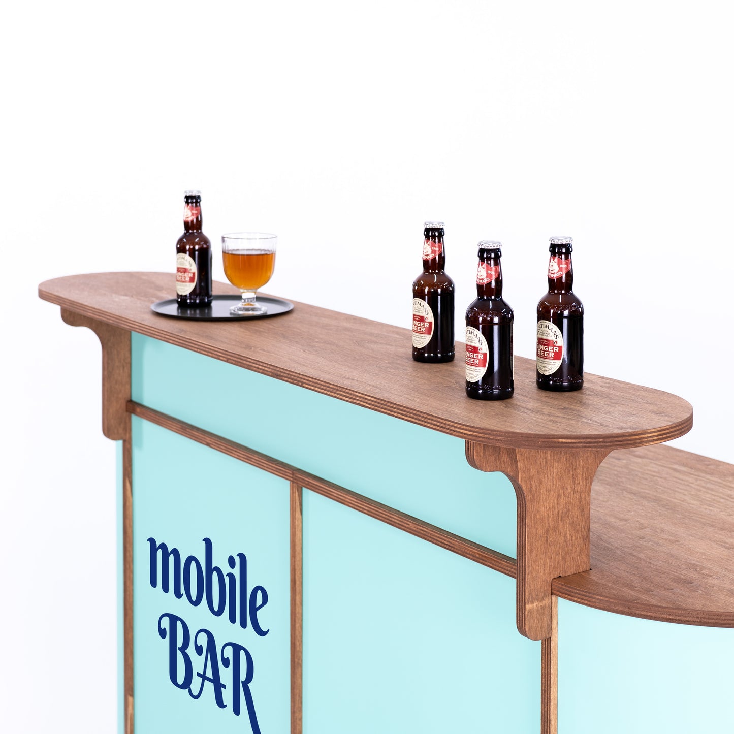 Grand comptoir ovale VC-28-W-ML | couleur personnalisée