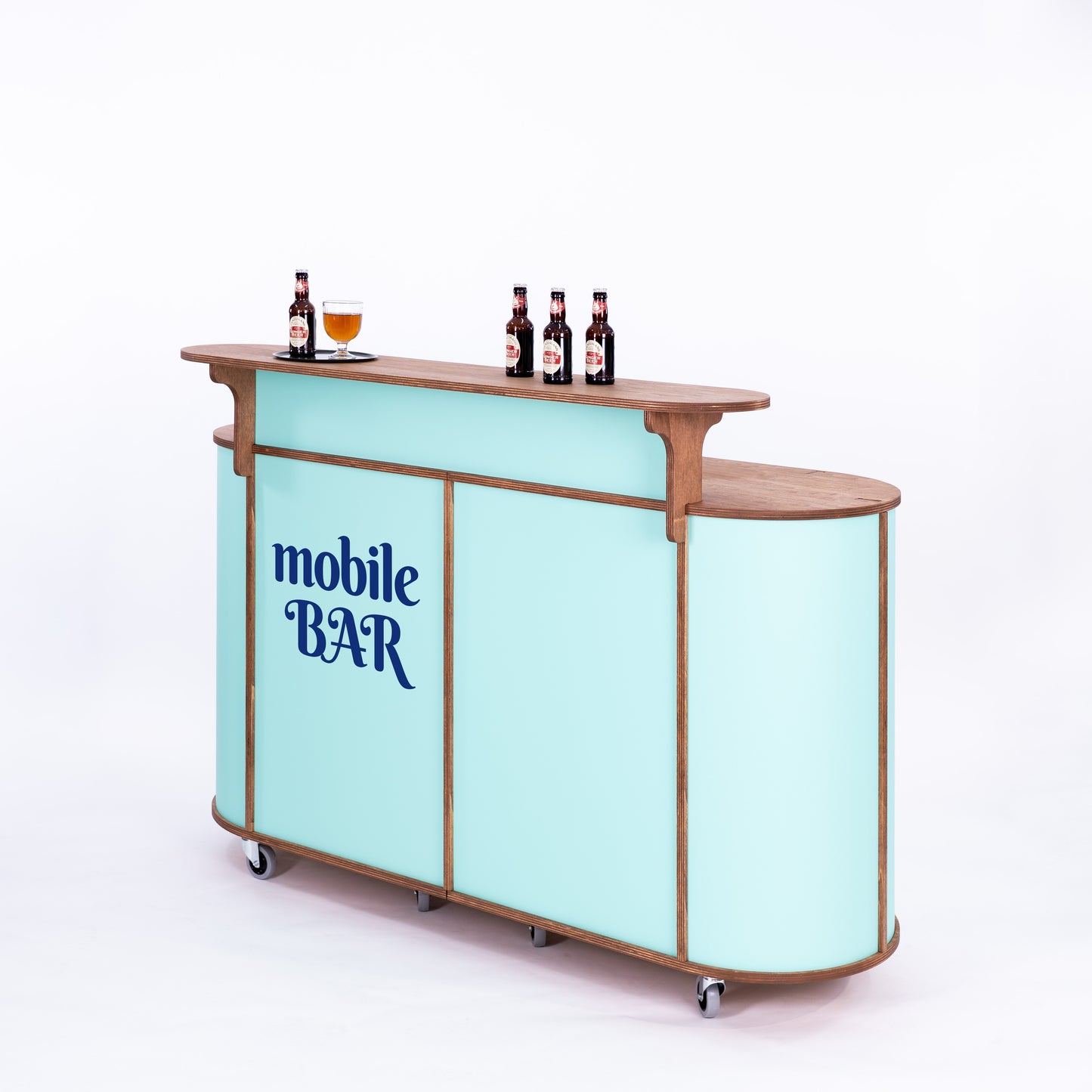 Grand comptoir ovale VC-28-W-ML | couleur personnalisée