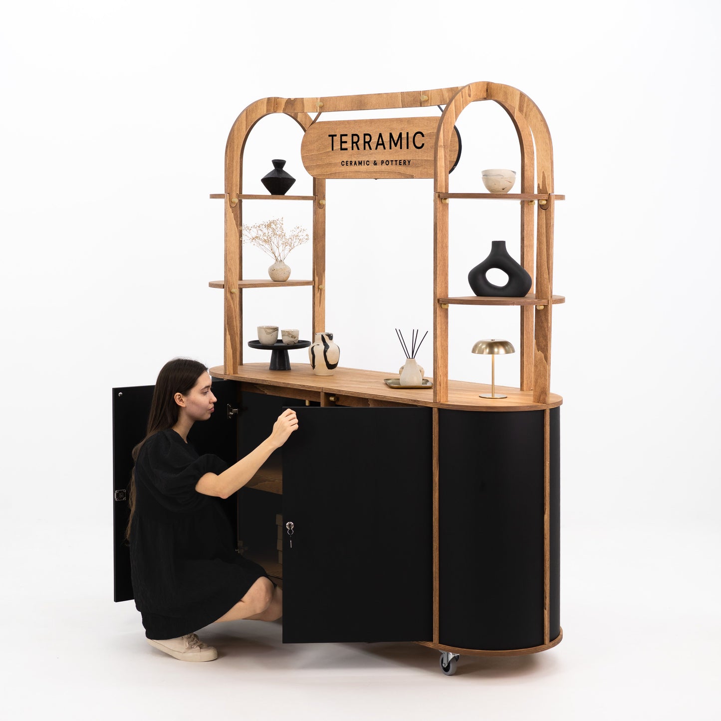 Large oval Customizable cart VC-29-W-ML | custom color