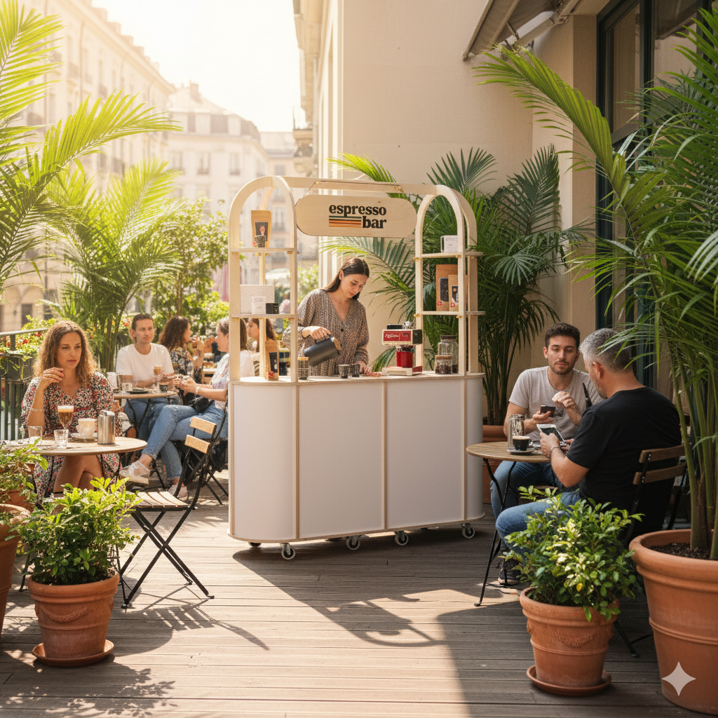 Large oval Customizable cart VC-29-W-ML | custom color