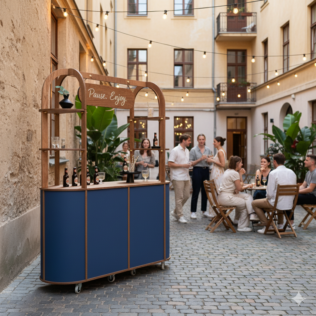 Large oval Customizable cart VC-29-W-ML | custom color