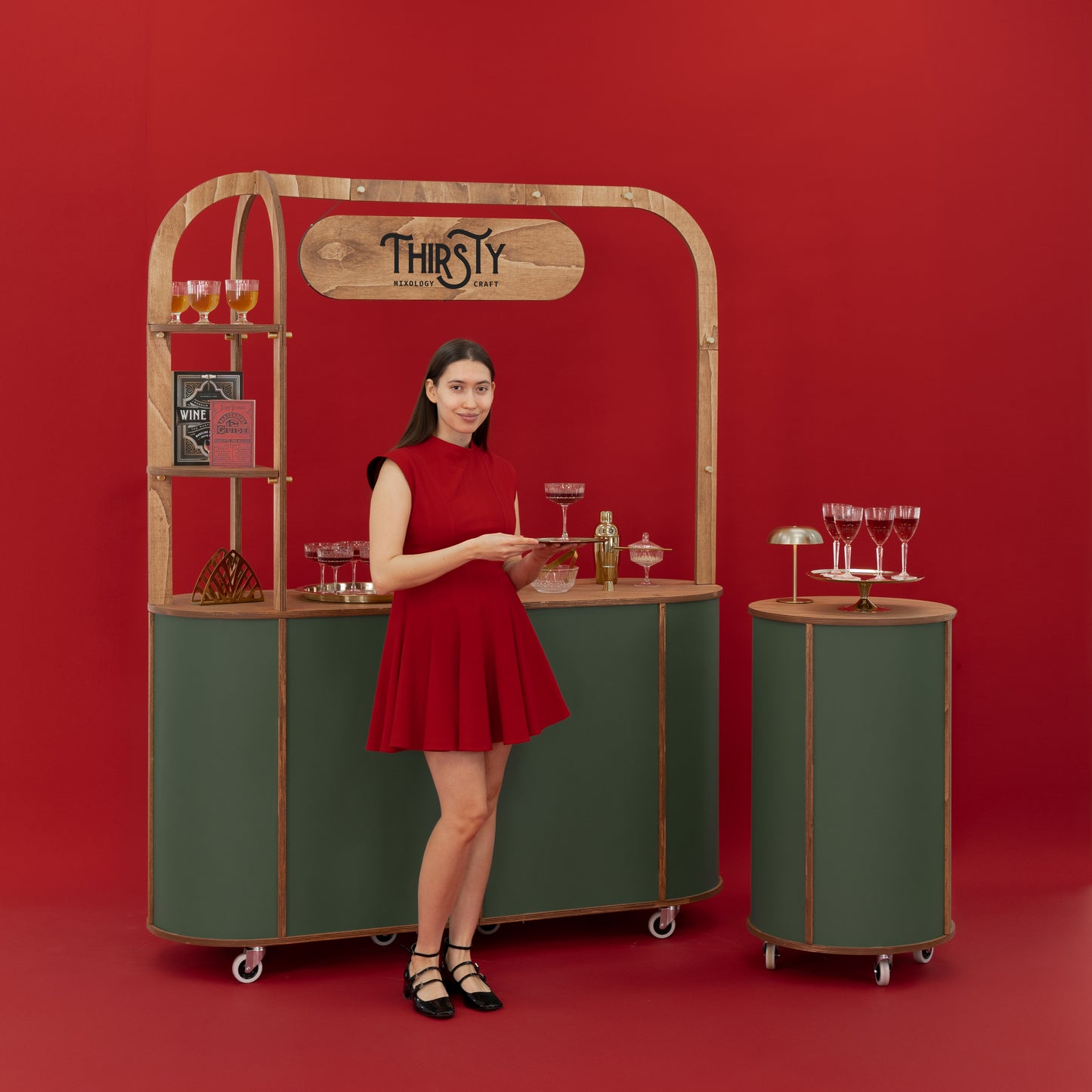 Large oval Customizable cart VC-29-W-ML | custom color