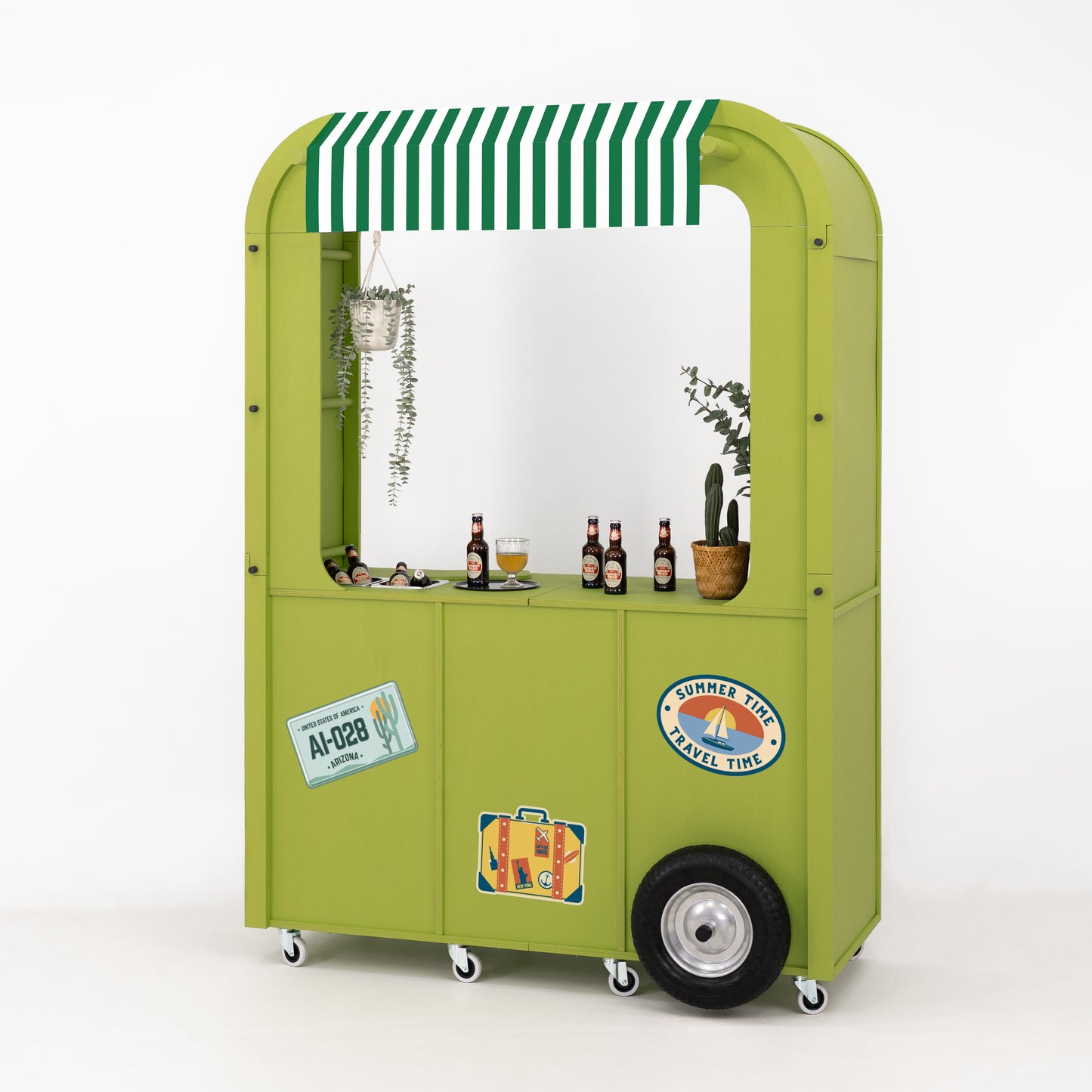 Camper Style Display Cart VC-32-W-ML | custom color