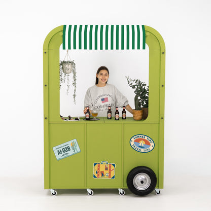 Camper Style Display Cart VC-32-W-ML | custom color