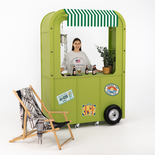 Camper Style Display Cart VC-32-W-ML | custom color