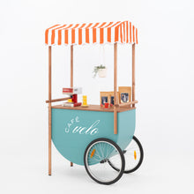 Chariot événementiel mobile VC-33-W-ML à grandes roues | couleur personnalisée