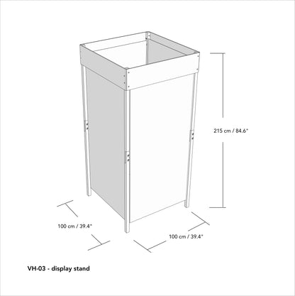 Cabine d'essayage pliable VH-03-CF | couleur café