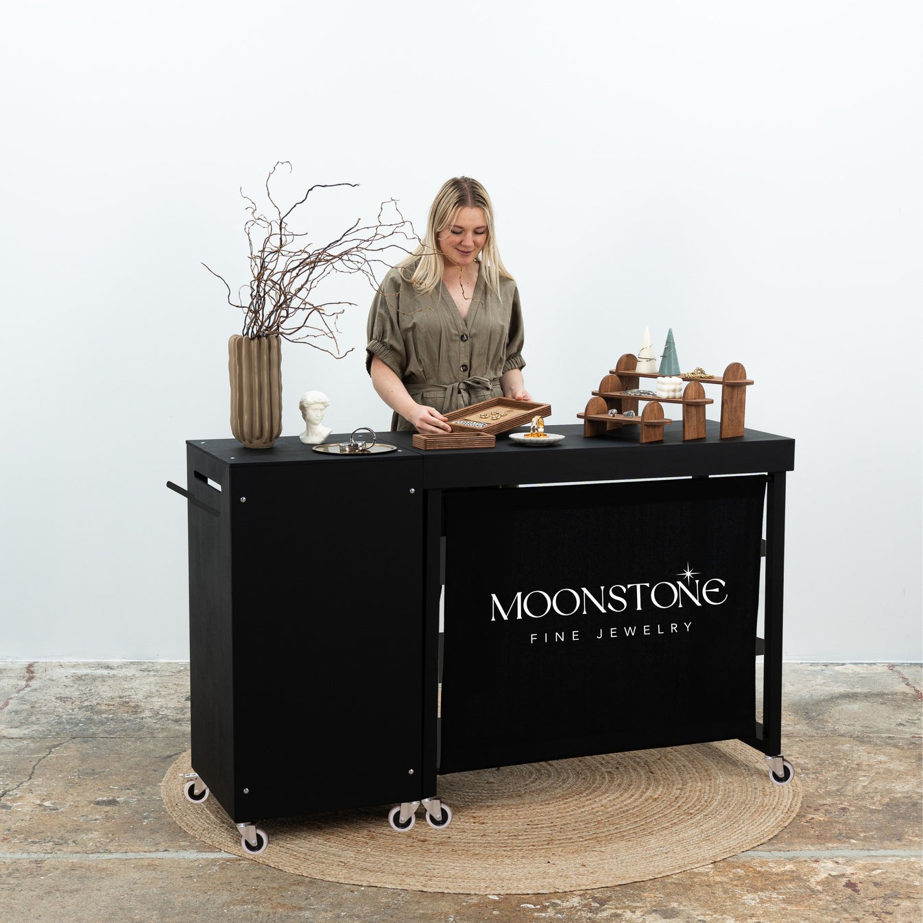 SET Vienna – Portable Counter and Display Table on Wheels for Trade ...