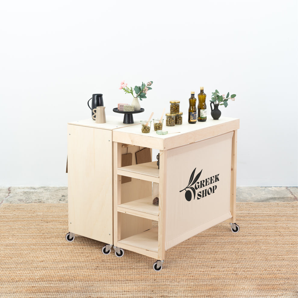 Vienna Set Natural | Portable Counter + Table Bundle – Milimetry