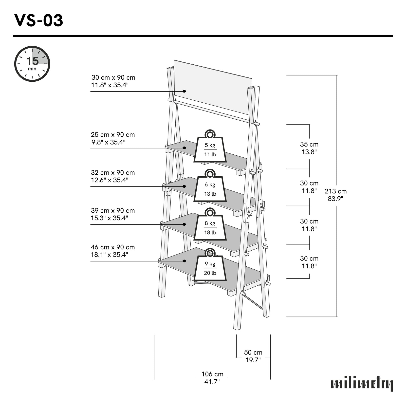 A-Frame Shelving Unit | Collapsible Wooden Market Display – Milimetry