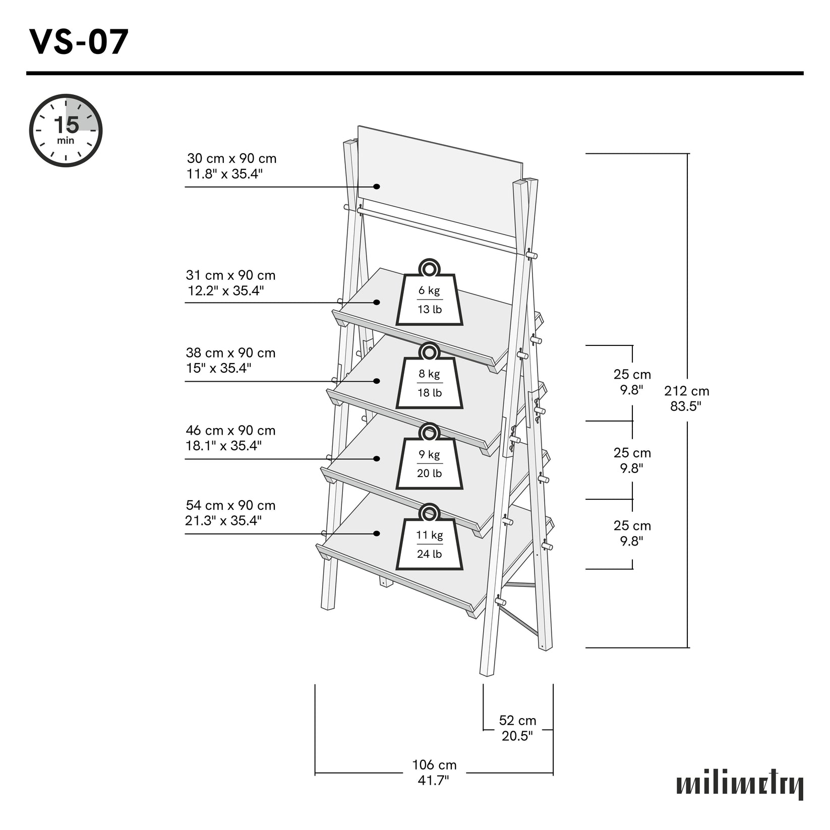 Slanted Shelf Display Unit VS-07-NT | Wooden A-Frame Retail Display ...