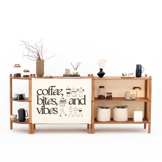 Ensemble comptoir Kyoto | couleur café