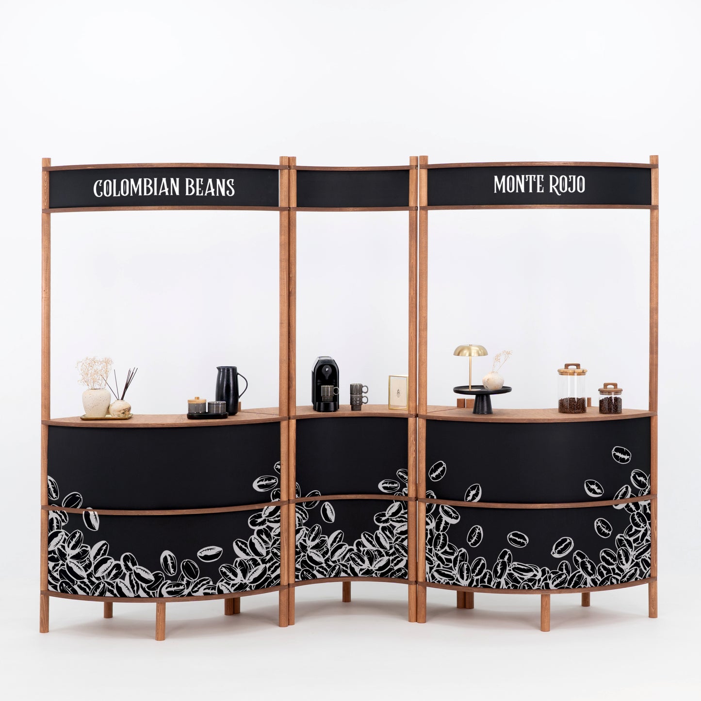 Okinawa II Wave-Shaped Service Station | coffee + custom color