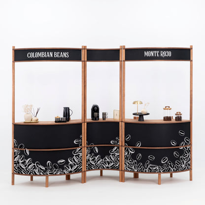 Okinawa II Wave-Shaped Service Station | coffee + custom color