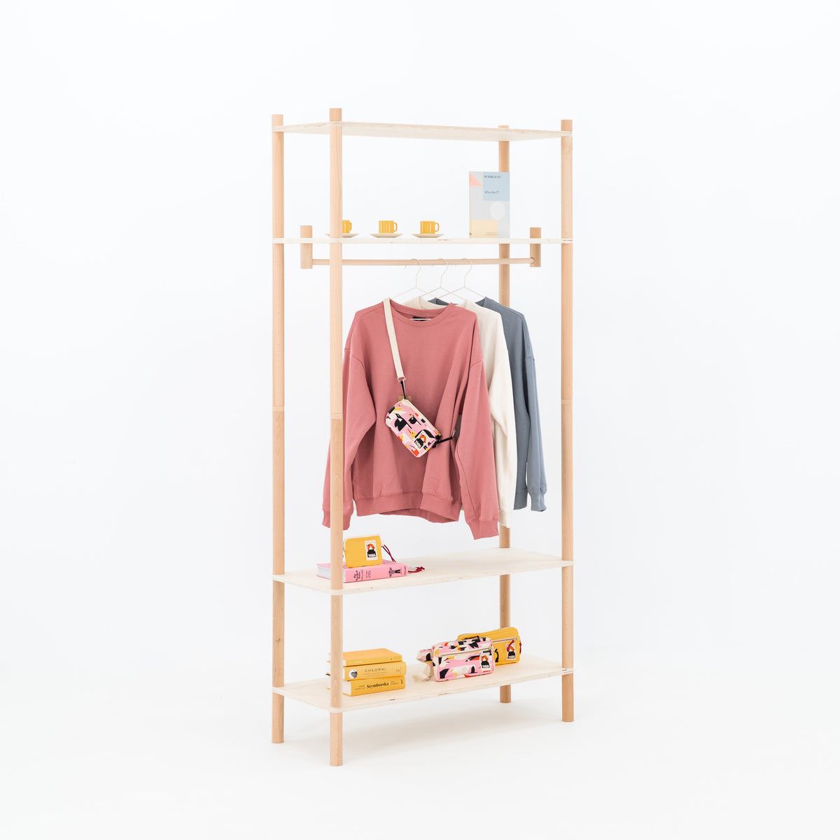 Retail setup with BAMBUK rack and minimal decor