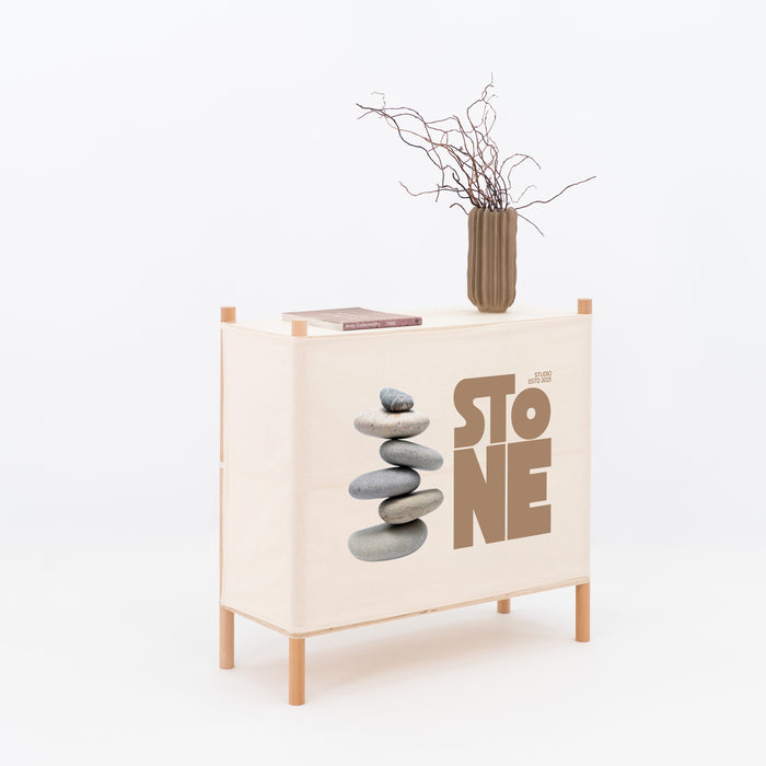 BAMBUK modular counter set at a pop-up event booth