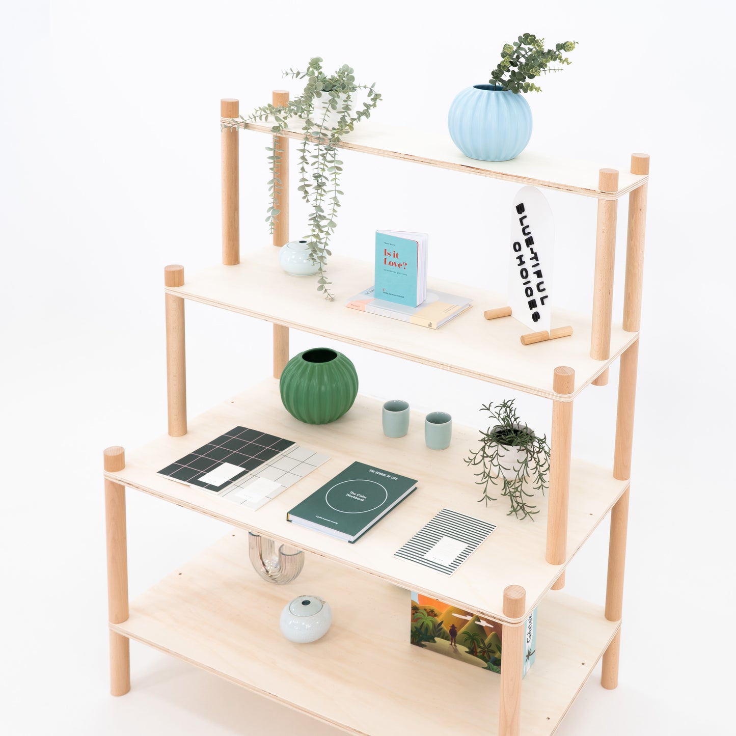 Eco-friendly vendor stand made from bamboo for trade shows