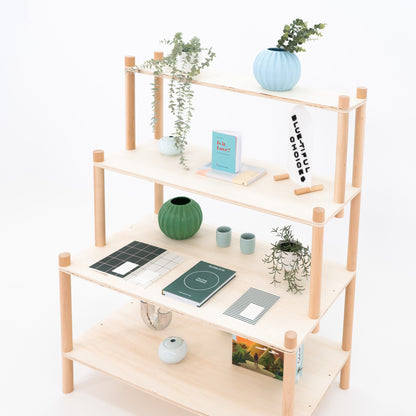 Eco-friendly vendor stand made from bamboo for trade shows