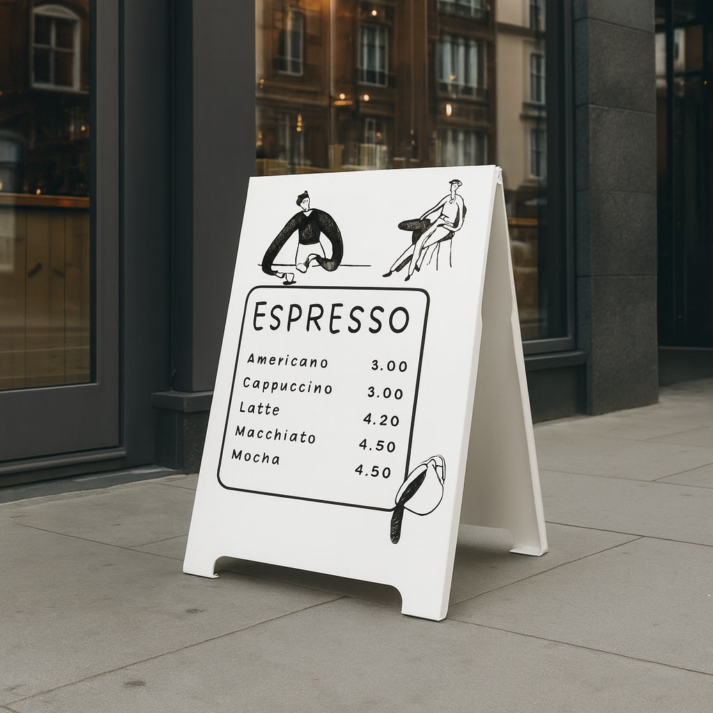 Metalowy potykacz reklamowy SB-A-B | kolor biały 