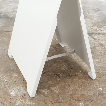 Freestanding menu board white