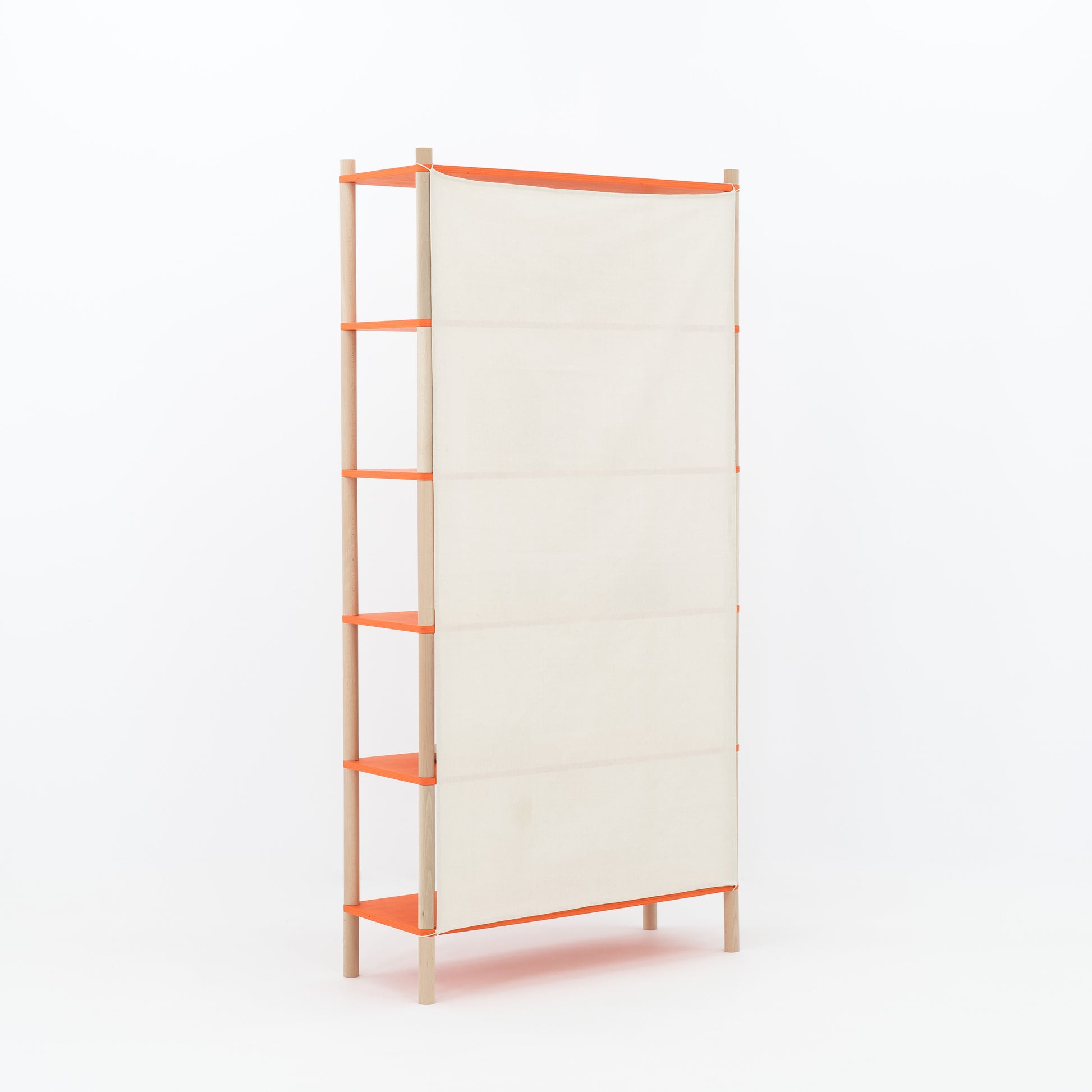 Portable display unit with customizable shelving layout