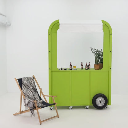 Camper Style Display Cart VC-32-W-ML | custom color