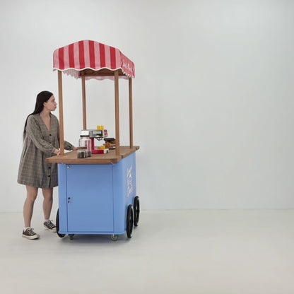 Mobile Activation Cart VC-34-W-ML | custom color